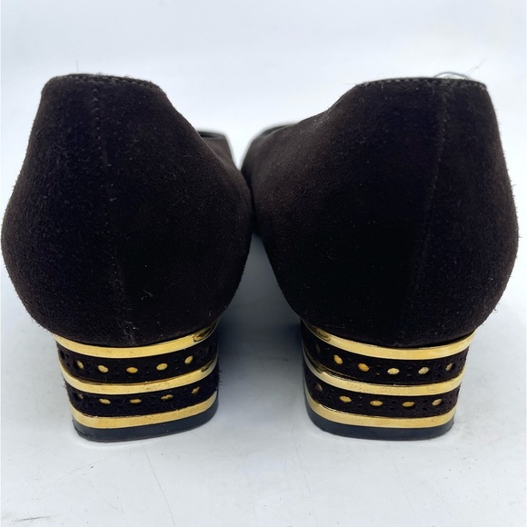 Bruno Magli Brown Suede Pumps size 6.5 - Picture 11 of 11